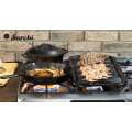 Sarchi Pré-Seasoned Cast Iron Reversible Grill &amp; Griddle